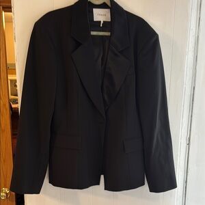 Frame Denim Black Blazer Professional Suit Jacket